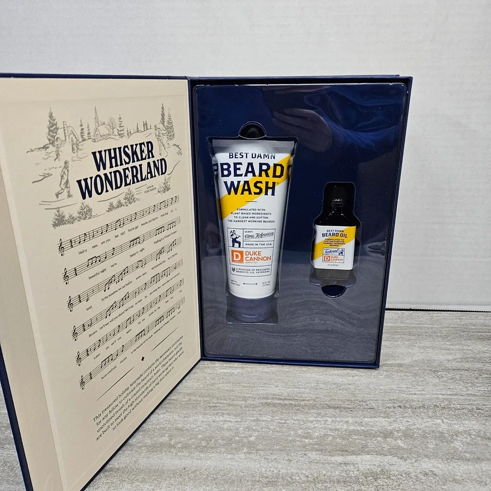 Duke Cannon Whisker Wonderland Beard Care Gift Set‎ Vol 2 Beard Wash Oil